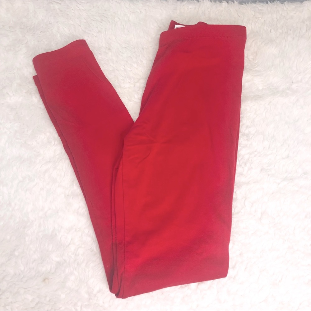 Forever 21 Red Leggings